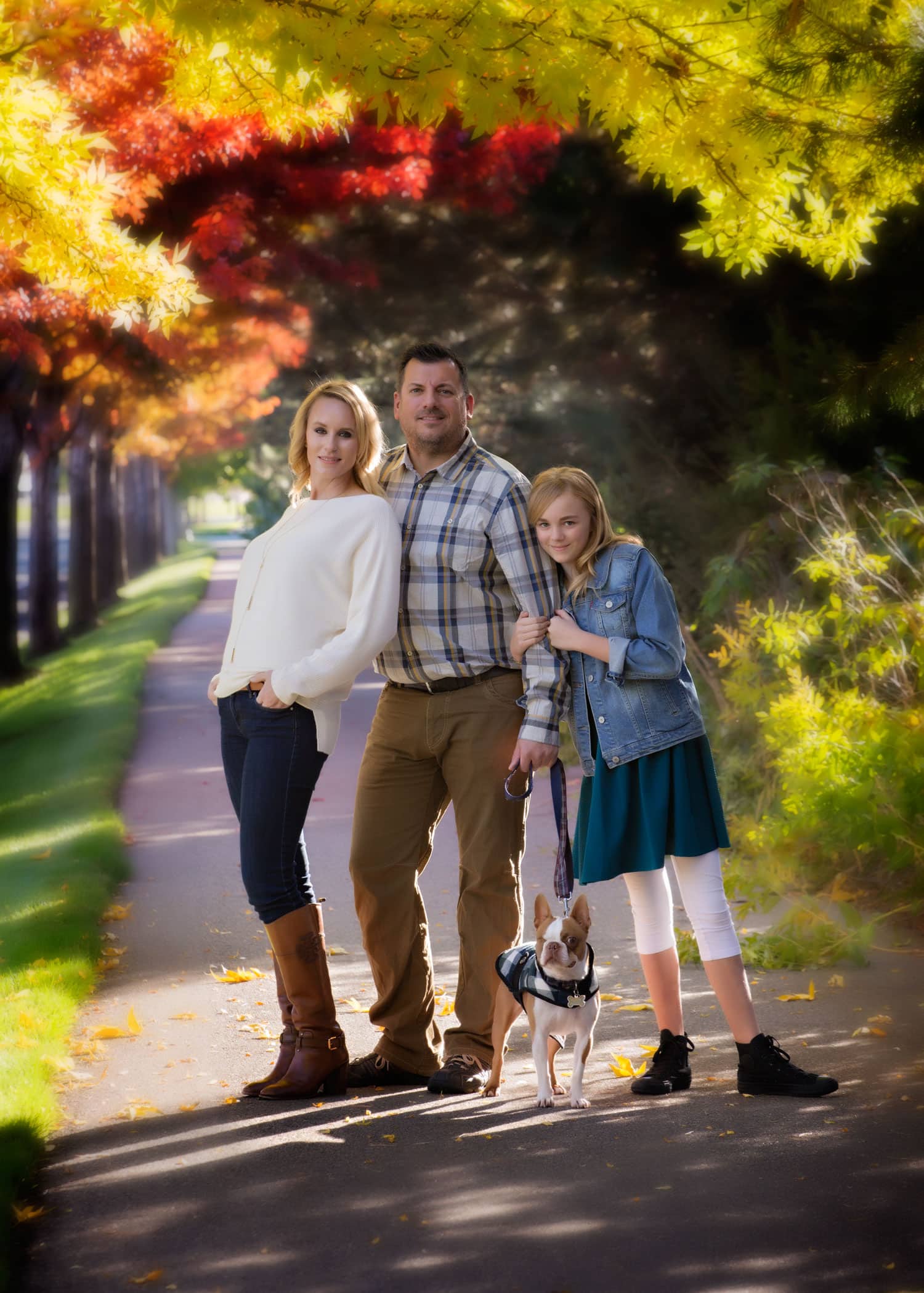 Family in the Fall Colors.