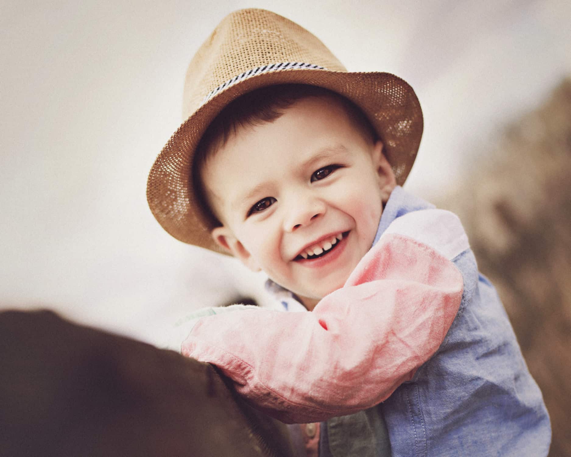 Child wearing a trilby